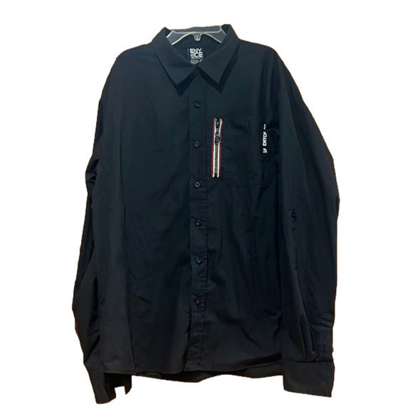 Enyce Black Button Down Long Sleeve Shirt Men's XL - Picture 1 of 5